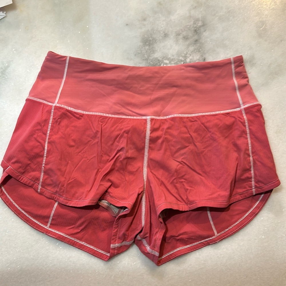 User lululemon shorts, low rise, fair condition
